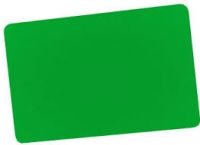 Tarjeta ZEBRA PVC verde  básica, 0,76 mm